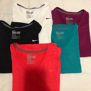 Women’s Nike dri-fit tee bundle, size medium